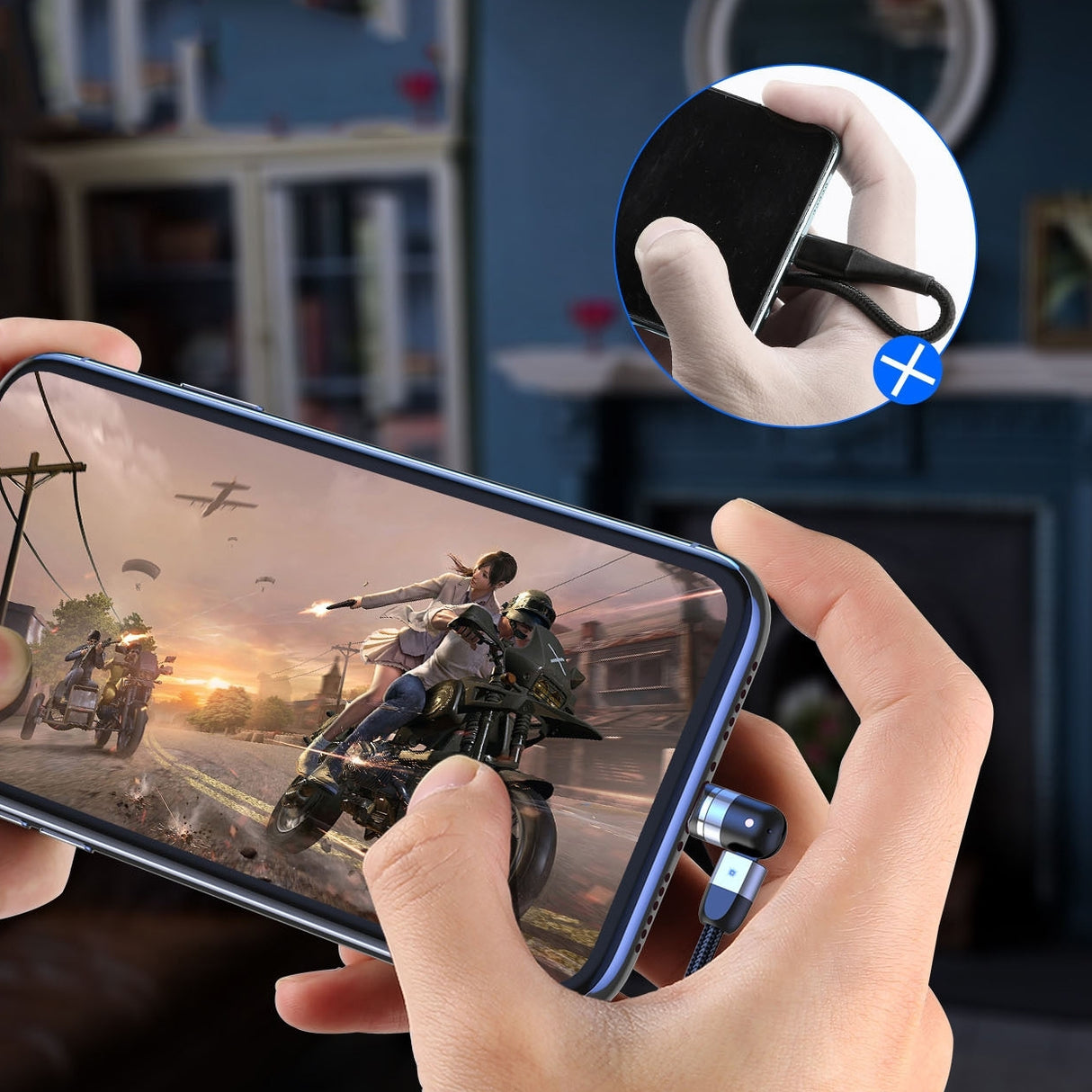 磁吸式三合一充電線