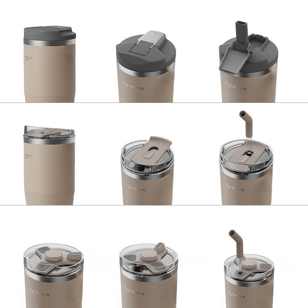 不銹鋼雙壁防溢水旅行杯