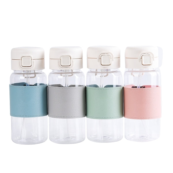 500ml吸管杯-皮套鬆緊帶杯套