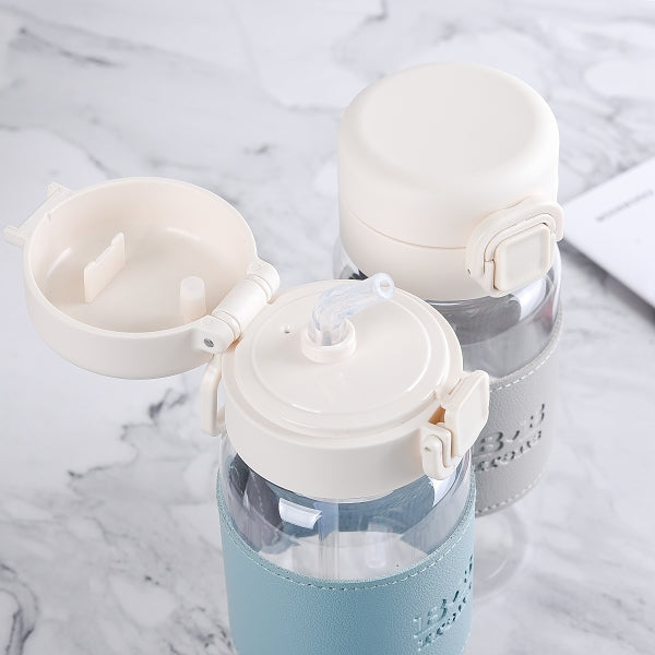 500ml吸管杯-皮套鬆緊帶杯套