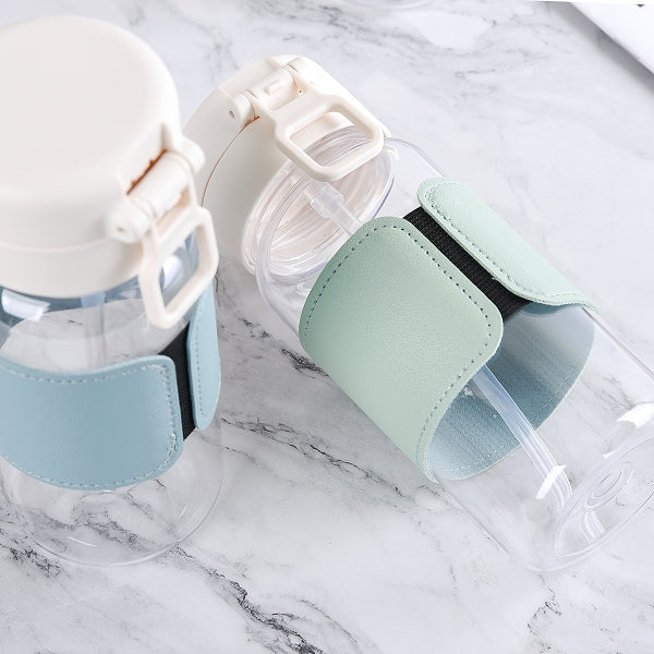 500ml吸管杯-皮套鬆緊帶杯套