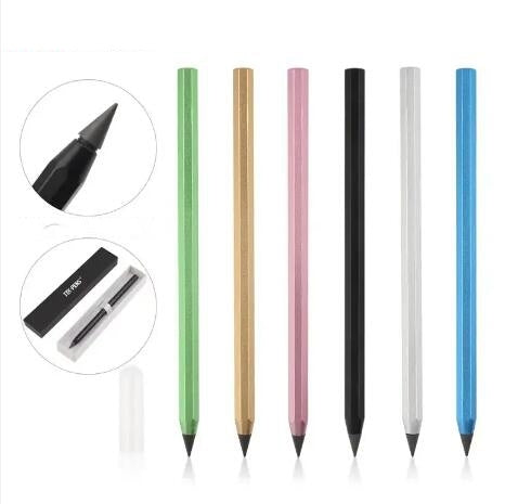 多邊形金屬無限書寫魔術鉛筆