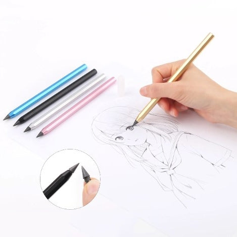 多邊形金屬無限書寫魔術鉛筆