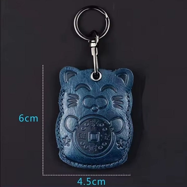 客製復古真皮鑰匙圈