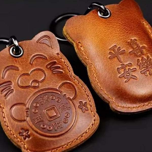 客製復古真皮鑰匙圈