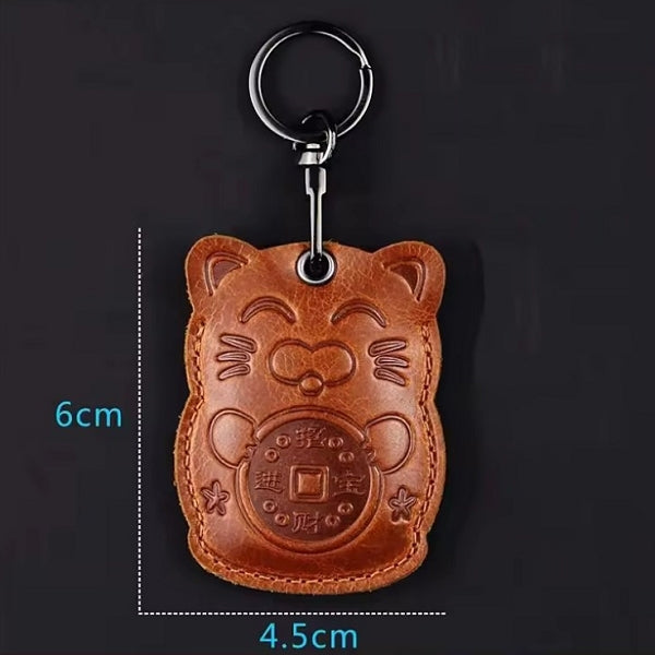 客製復古真皮鑰匙圈