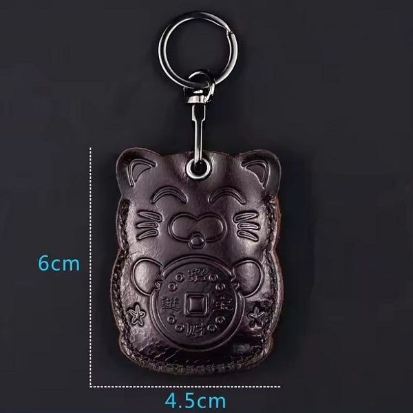 客製復古真皮鑰匙圈