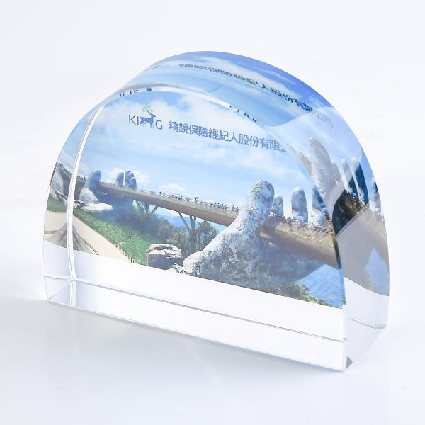 半圓形水晶紙鎮