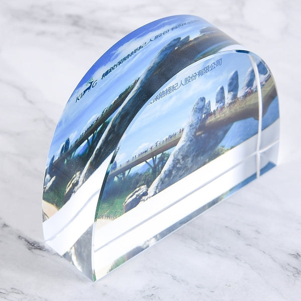 半圓形水晶紙鎮