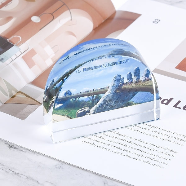 半圓形水晶紙鎮