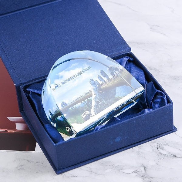 半圓形水晶紙鎮