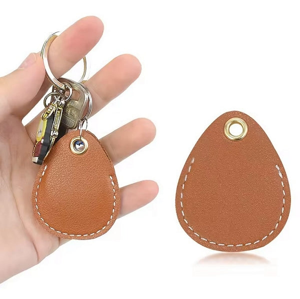 皮革門禁卡套鑰匙圈