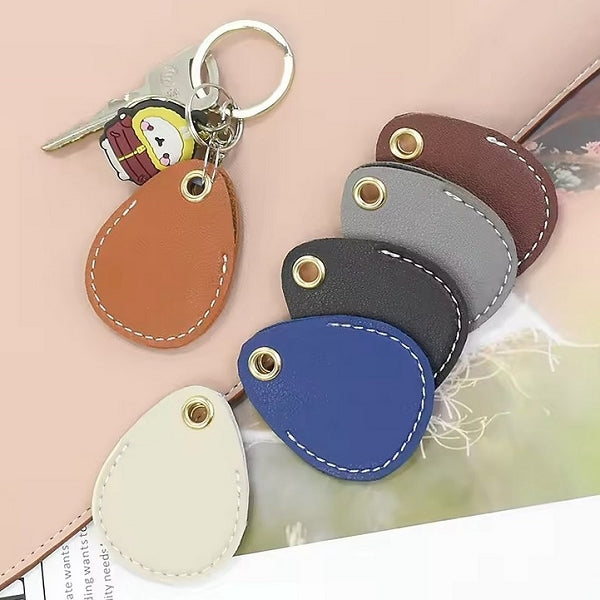 皮革門禁卡套鑰匙圈