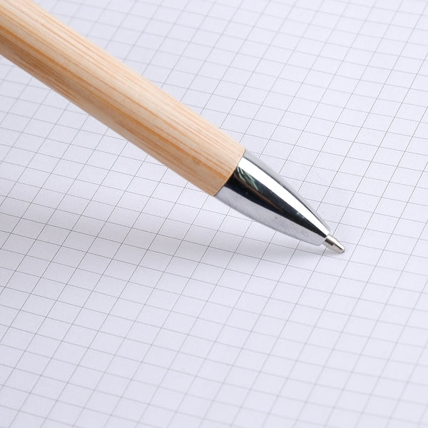 竹製廣告筆-按壓式單色筆