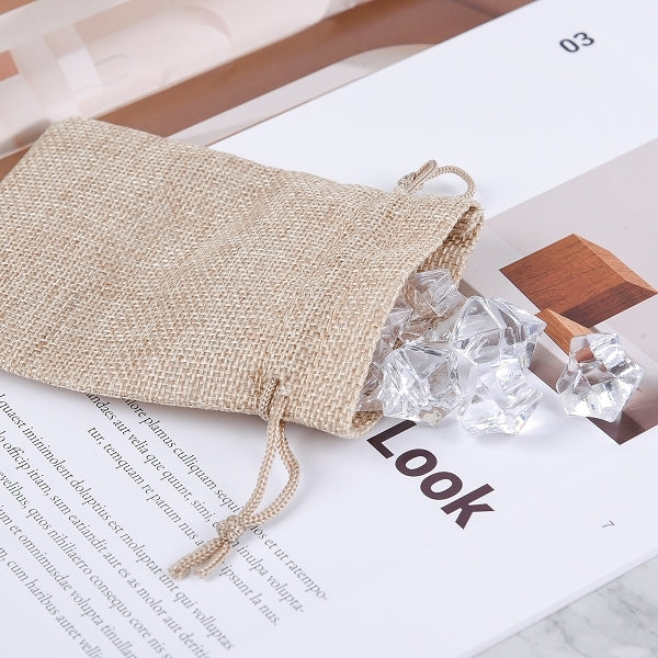 仿麻布束口袋-飾品包裝袋