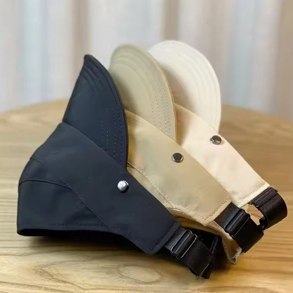 可紮馬尾抗UV防曬遮陽漁夫帽