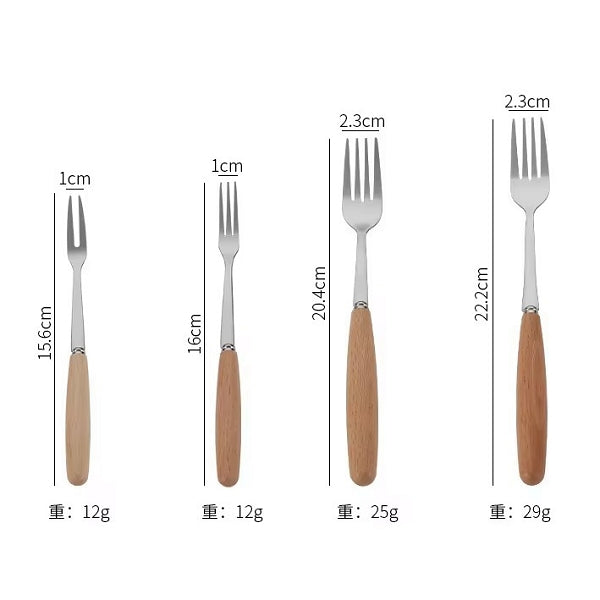 3件式木柄環保餐具組