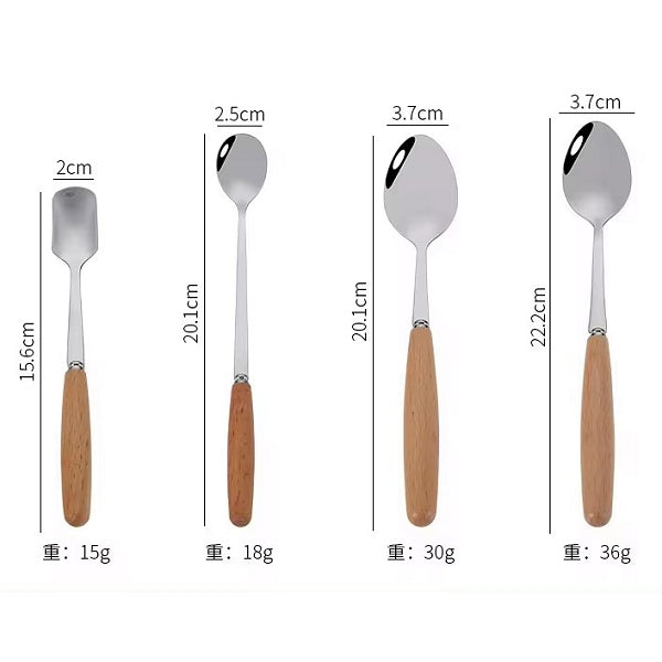 3件式木柄環保餐具組