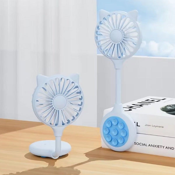 USB可充電吸盤小風扇