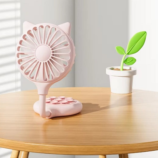 USB可充電吸盤小風扇