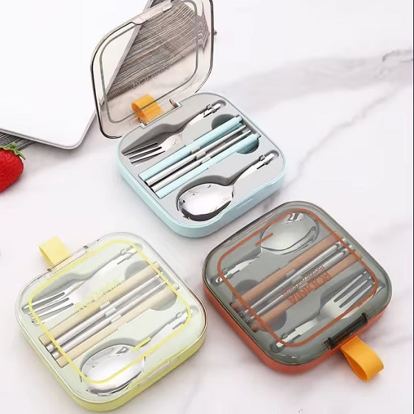 野餐旅行便攜式304不鏽鋼餐具組