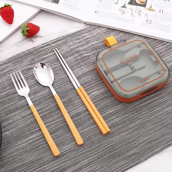 野餐旅行便攜式304不鏽鋼餐具組