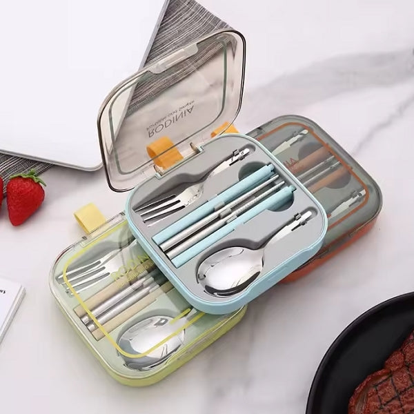 野餐旅行便攜式304不鏽鋼餐具組