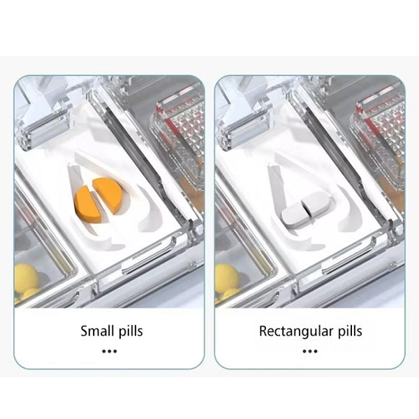 旅行便攜式雙層藥盒