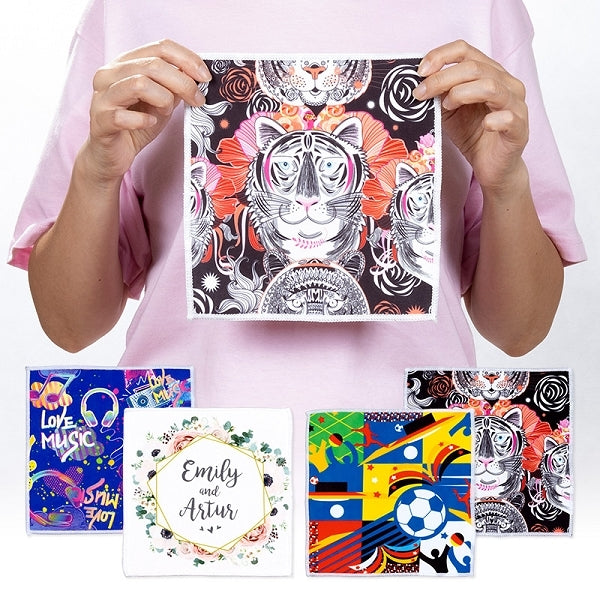 棉+T雙層毛巾方型-19x19公分(單面全彩昇華)