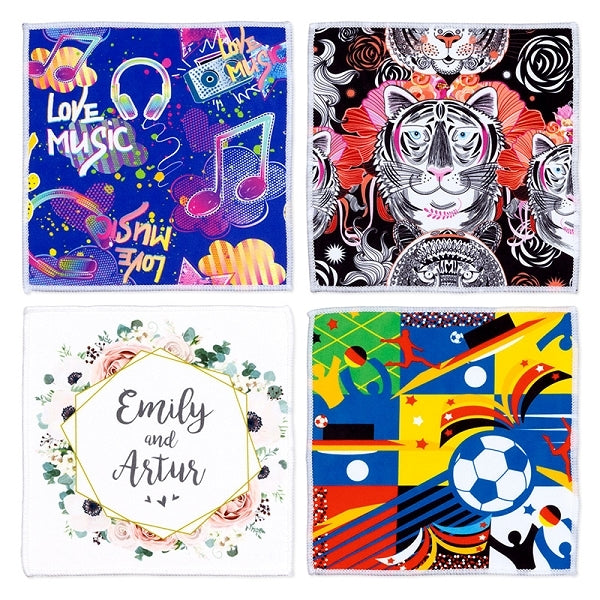 棉+T雙層毛巾方型-19x19公分(單面全彩昇華)