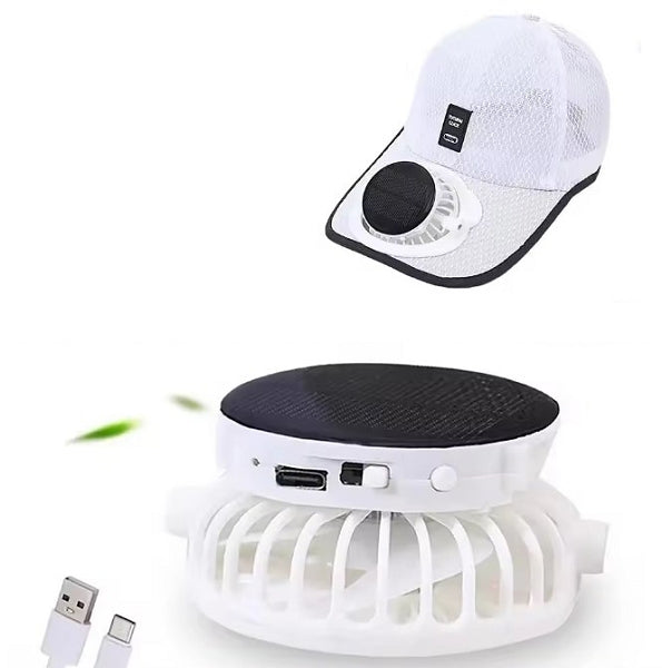 太陽能風扇運動帽