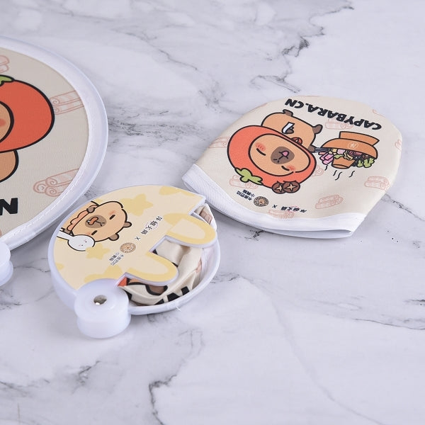 銀色背膠折疊飛盤扇