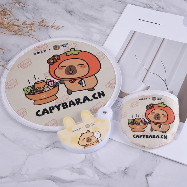 銀色背膠折疊飛盤扇