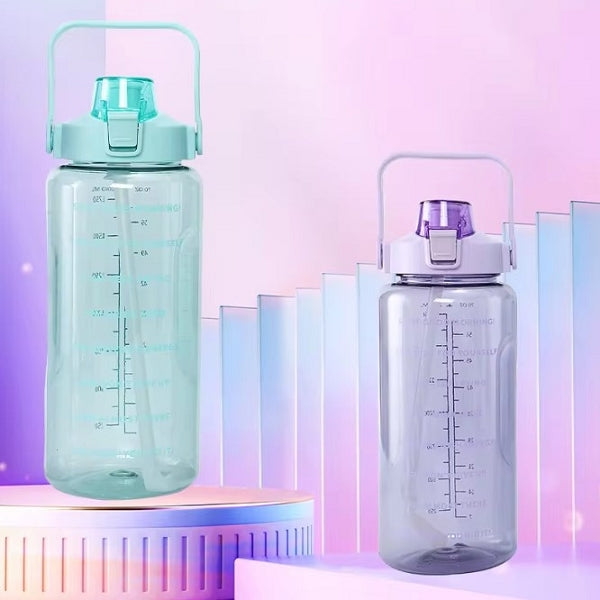 2公升健身透明塑膠水瓶