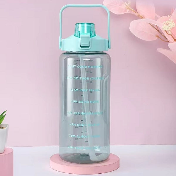 2公升健身透明塑膠水瓶