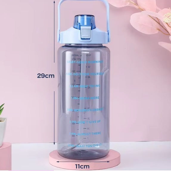 2公升健身透明塑膠水瓶