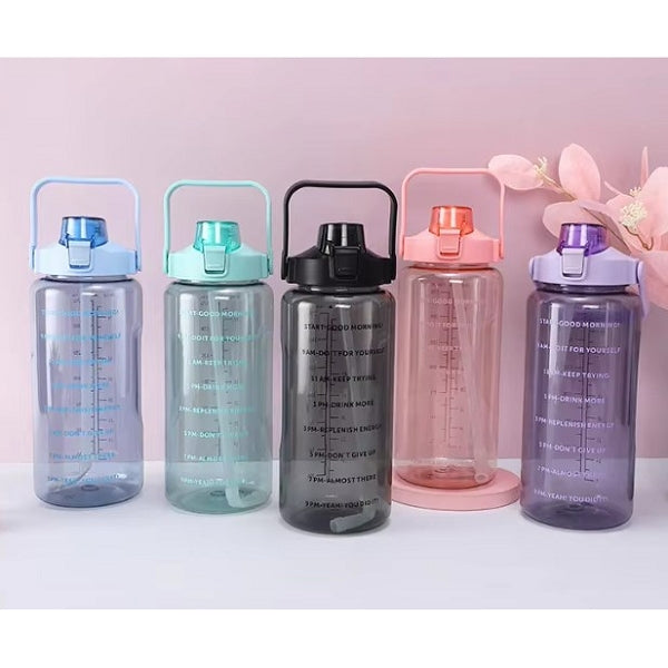 2公升健身透明塑膠水瓶