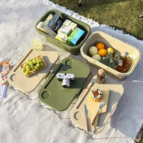 露營摺疊手提收納箱