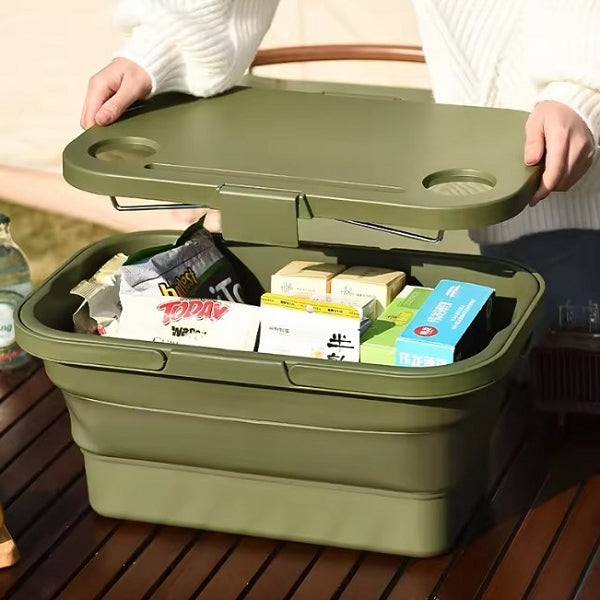 露營摺疊手提收納箱