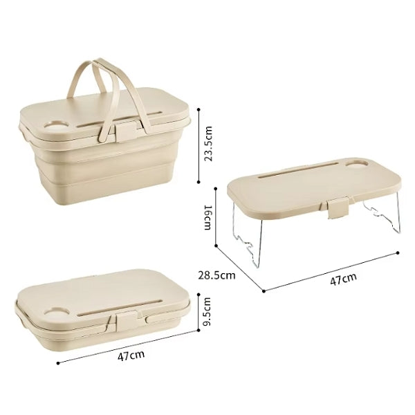 露營摺疊手提收納箱