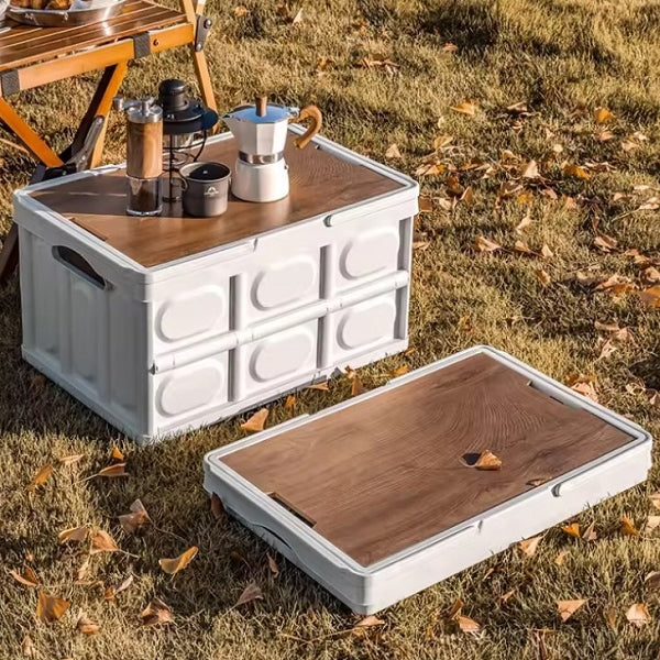 56L手提木蓋折疊箱