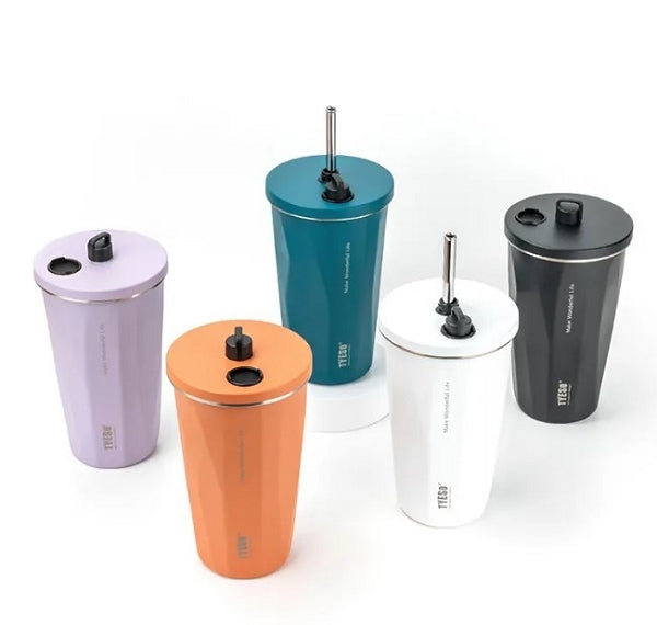 600ml吸管隨行咖啡杯