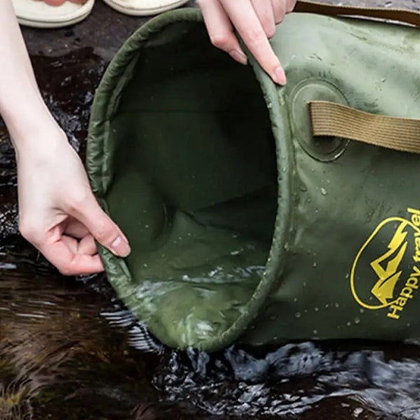 加厚材質露營摺疊水桶