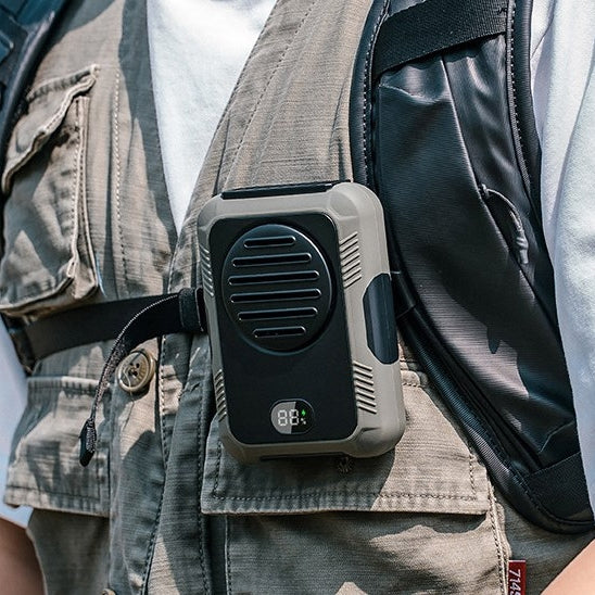 腰掛頸掛多功能戶外隨身風扇