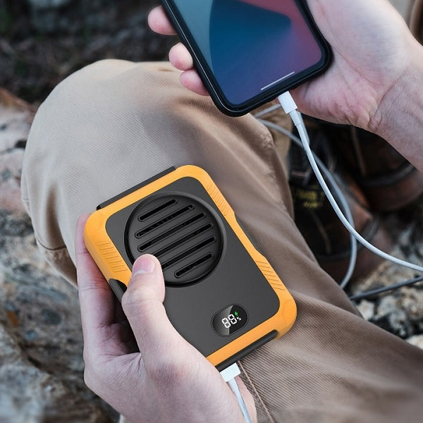 腰掛頸掛多功能戶外隨身風扇