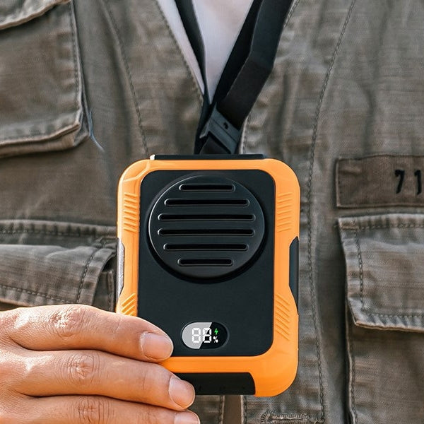 腰掛頸掛多功能戶外隨身風扇