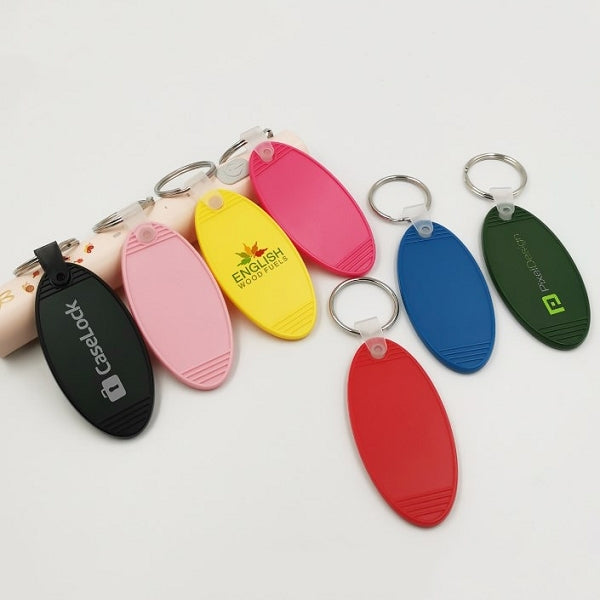 復古行李牌造型鑰匙圈