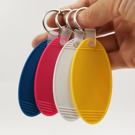 復古行李牌造型鑰匙圈