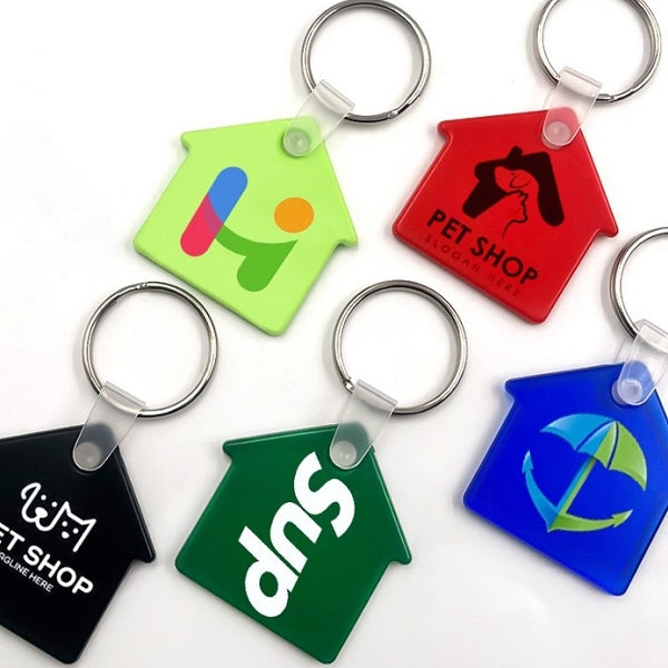 PVC軟膠房子造型鑰匙圈