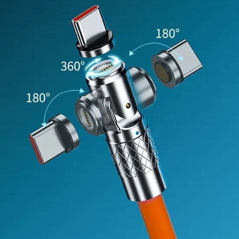 多用途旋轉磁吸充電線